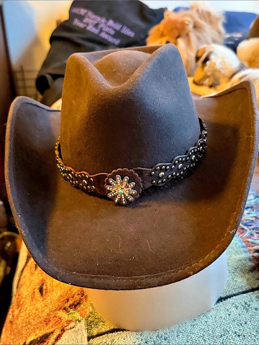 Bullhide Low Rider Western Embellished Hat in Brown Like New